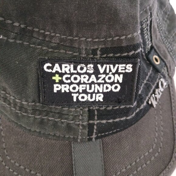 Carlos Vives Corazon Profundo Tour STAFF Cap Hat Cotton Blend Adult Black Promo - Picture 4 of 11